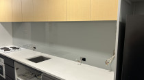 Commercial kitchen splashback