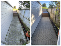 Cobblestones before & after - Here we go with a good example of a cool change on Cobblestones