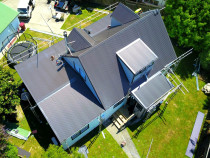 A-Frame house in grey friar colour
