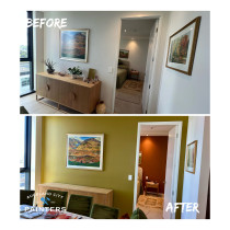 Epsom Feature Walls - We added warmth and character to this Epsom home with bold Resene feature walls. The rich colour transformed the space, creating a stylish focal point that complements the home’s modern interior.