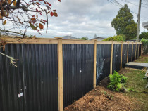Metal fence with Timer frame