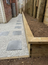 Retaining Walls with Paving