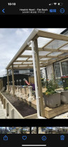 Pergola with sun roof