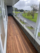 Kwila decking on second floor