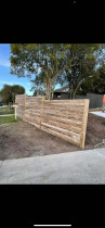 1.8m high decking style fence