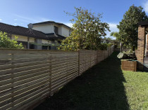 900mm high decking style fence & gate