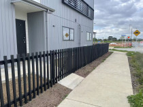 1.2m high timber batten fence & Gate
