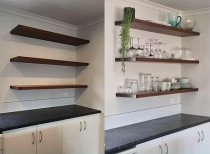 Timber Floating shelves
