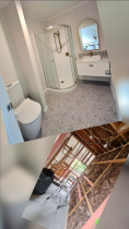 Bathroom Renovation - Renovated a bathroom by framing new walls and installing all gib (drywall) to create a smooth, sturdy structure. Utilized carpentry expertise to install the shower and vanity, ensuring precise fit and finish. Delivered a functional, well-crafted bathroom space with attention to detail and quality workmanship.