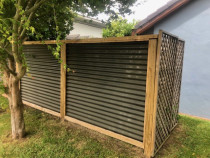 Residential Repaint - Post and corrugated cladding fence - Before staining and spraying