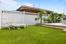 Back yard artificial grass transformation - Synthetic Turf Supply and Installation - Proudly New Zealand owned and operated, we are based in Auckland and service all regions nationwide. Our premium Artificial Grass and Synthetic Turf solutions provide a low-maintenance, beautifully manicured finish that remains lush, green, and resilient—no matter the weather.