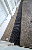 Channel drain - A tidy install of a 200mm Allproof channel drain.