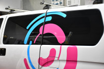 Van Window Tint + Siganage - Blocking out the unnecessary peeking tom, keep your tools inside safe !