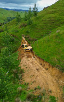 Widening and repairing existing track