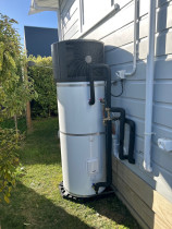 Hot water heat pump install 2026 Upper Hutt. - Supply and install of HWHP at this property, Removed the gas hob for electric and installed solar panels so fully off gas. Great plumbing sub-contractor assisted with install. 
If you want to get off the gas give Jamie a call. (021 686 947) or visit our website to make contact.