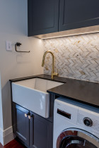 Laundry lighting Hillsborough renovation