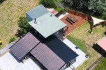 Going Black. - Look at this roof, The new black roof below really sticks out, now to convince our client to do the top as well.