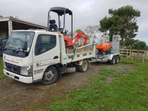 Fuso Tipper Digger & Tracked Dumper ready for hire