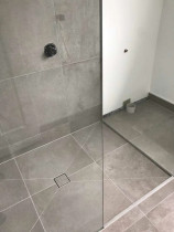 Tiled shower