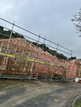 Mighty two story new builds - We are proud to be spearheading a significant project, transforming a raw landscape into two bespoke, side-by-side residential homes. Currently at the halfway point, Mighty Build is delivering a complete, start-to-finish management service for this entire development.
Our role encompasses every detail, from initial groundwork to the final handover. We source, schedule, and oversee all subcontractors, ensuring the project progresses efficiently and to our exacting standards. These new builds are designed to a high-end specification, incorporating the finest materials and elements to achieve a grand finish. Each home is a testament to the Mighty Standard of quality, built for the client to simply walk in and enjoy.