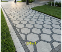 Landscapes exterior of the house - Ground excavation/Ground compaction/Level and lay pavers with different size and shape. Headache but get the job done.