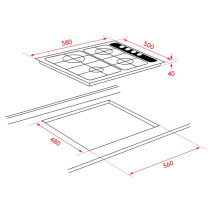 Important info for your new hob . - Replacing or fitting a new hob is an exciting time . A new appliance for the home .
It is most important to check if the hob you want to get will fit the cutout on the counter top .
Cut out sizes vary between manufactures .