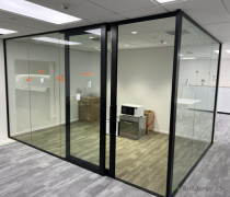 Aluminium partition/glazing