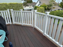 Painting the deck balustrade