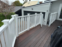 Painting the deck balustrade