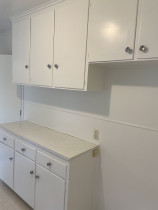 Old kitchen cabinets modernisation and refreshing - Refer to the old brown kitchen cabinets in the next image