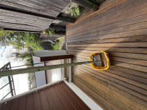 Deck staining and rejuvenating