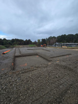 Foundation and footing prep - Foundation work for a council water treatment plant.