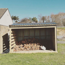 Fire Shed - Firewood shed built for dry, well-ventilated storage with a strong timber frame and durable roofing. Practical, tidy, and built to last by ZA Construction.