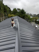 colour steel roofing - this roof was old iron corrugated we cavorted to MC760 colour steel.