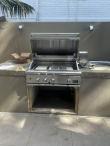 Gas BBQ installation