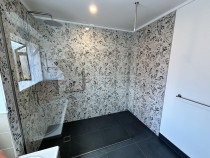 ✨ Shower Upgrade Complete! ✨ - Not a full bathroom renovation this time — just a transformation where it really counts!
We replaced the old kit set shower and liner with a stunning, walk-in, level-entry tiled shower featuring a sleek frame-less glass panel. Featuring full-height tiles and a freshly tiled bathroom floor, creating a seamless and modern finish.