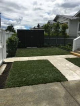 Underground Gardening - New Front lawn,paving and gardens.