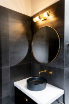 Black bathroom