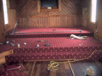 Axminster carpet in historic church - Andrew Meade Flooring Ltd