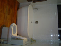 Wood Renovations - After photo showing the completed ensuite